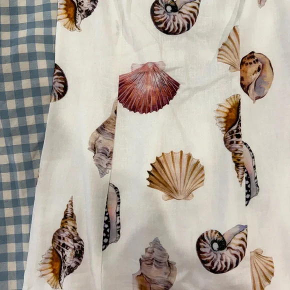 Show Me Your MuMu White Shell-Print Mini Dress - Picture 2 of 5